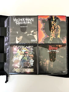 Case Logic CD Case Rap Collection Lot of 108 Discs 90's Wu Tang Nas Outkast BIG - Picture 1 of 18