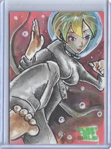 5FINITY George Webber's Blast Off Girls Sketch Card Edward Santia B SFC - Picture 1 of 2