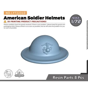 SSMODEL LY72231D 1/72 Model Upgrade Parts American Soldier Helmets Type 4 - Picture 1 of 3