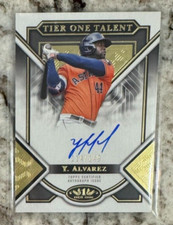 2023 Topps Tier One T1TA-YA Yordan Alvarez Auto Autograph #'d /149