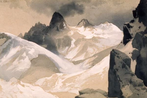 Stampa artistica giclée The Tetons di Thomas Moran Western Museum spedizione gratuita - Foto 1 di 3