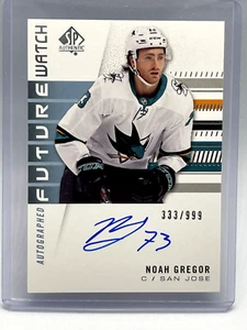 Reloj Noah Gregor Future 2019-20 SP auténtico novato automático/999 (MH) - Imagen 1 de 2