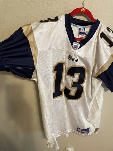 Reebok Authentic Kurt Warner St. Louis Rams Jersey-Size 52 Stitched Cover