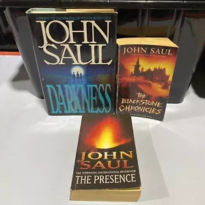 3 Lot John Saul- Darkness, The Presence, The Backstone Chronicles Horror - Picture 1 of 9