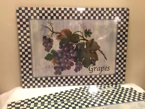 Home Trends Napa Valley Grapes Fiberboard Placemats - Picture 1 of 6