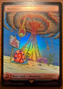 MTG Secret Lair x Spongebob Schwammkopf Berg 1943 Regenbogenfolie unter dem Meer - Bild 1 von 2