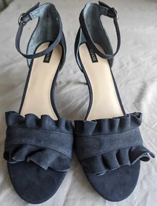ALFANI Women's Size 8.5 Medium Leather, Grey, Blue Tinted, High Heels - Picture 1 of 24