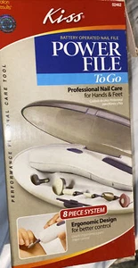 KISS Power File To Go Battery Operated Nail File - 9pc. System #024642  - Picture 1 of 4