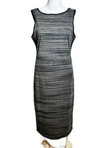 NWT Max Studio Specialty Dress Women's M Medium Gray Pencil Sleeveless - AC - Picture 1 of 9