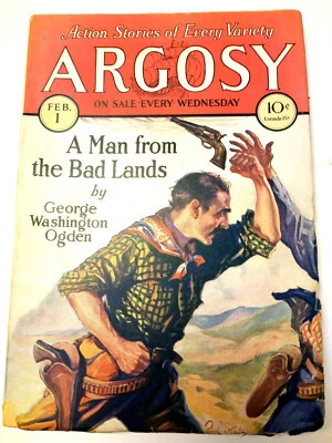 Argosy Magazine February 1, 1930, Vol 209, No 6 VG+ - Image 1 of 4