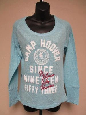 NUEVA Camisa Camp Lee Hoover Mujer Tallas S-M Manga Larga Cuello Redondo Foto 1 de 4