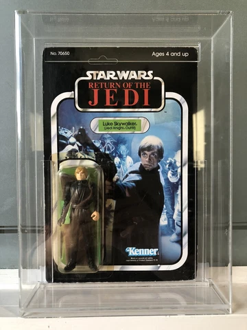 Star Wars Vintage LUKE SKYWALKER 'JEDI KNIGHT' Figure ROTJ 1983 MOC Kenner Cover