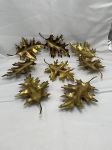Metal Art Leafs Vintage 8 Leafs Wall hanging Conditions See Photos - Picture 1 of 10