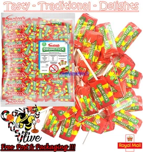 30 Swizzels Original DRUMSTICK LOLLIES Kausnacks Retro Süßigkeiten Party Hochzeit Gastgeschenke - Bild 1 von 1