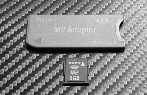 8GB Memory Stick / Pro - For Cybershot DSC Digtal Camera - M2 Stick + MS Adapter - Picture 1 of 2