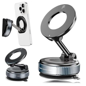 Verbesserter 360 ° Vakuum Magnetischer Saugnapf Handyhalter, Faltbar und  - Bild 1 von 8