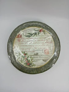  Punch Studio Christmas Theme 16 Piece Dinner Paper plates  10.5" (Sealed)** - Picture 1 of 4