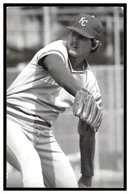 Mike Jones (1983) Kansas City Royals Vintage Baseball Postcard PCKR - Image 1 of 2