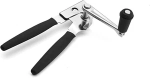 SWING-A-WAY einfacher Kurbeldosenöffner mit Klappgriff ergonomisch - Stahl - schwarz - Bild 1 von 6