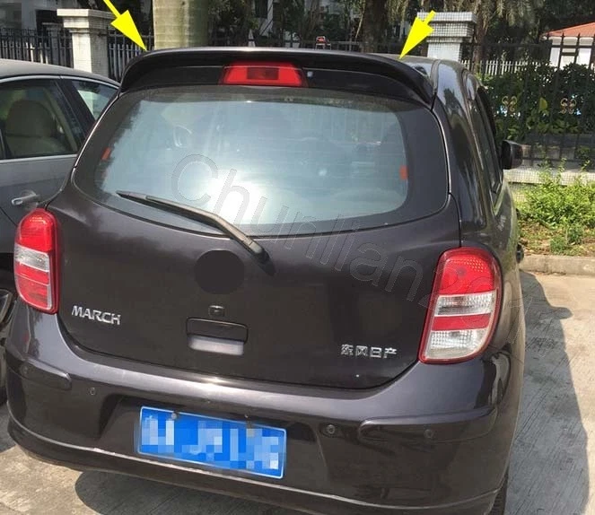 Alerón estilo fábrica abs para Nissan Micra March A 2011-2016 Foto 1 de 4