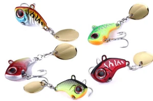 1pc Fish Tail Spinner Spooner Jig Fishing Lure 16g 20g 32mm 35mm Vibration Bait - Picture 1 of 8