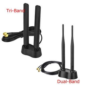 WiFi Antenne Magnetic 6dBi für WLAN PCI Karten Wireless Router Bluetooth Dlink - Bild 1 von 18