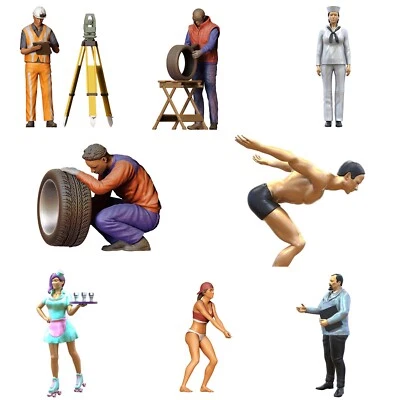 Figuren 1:35 (5,3cm) Miniaturen unbemalt 1/35 Diorama Modellbau 3D Druck - Bild 1 von 4