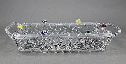 Dary Rees Original Wire Basket Handmade 13" Cover