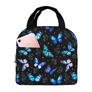 Butterflies Lunch Box for Women Men Insulated Lunch Bag Women Cute Lunch Bags... - Picture 1 of 9
