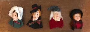 Christmas Heritage Village Dept 56 Dickens Ornaments Scrooge Tiny Tim Bob - Picture 1 of 10