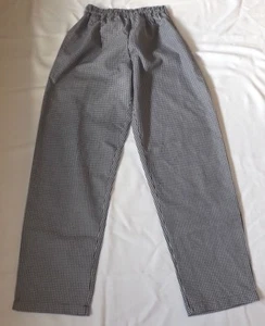 NEU BONCHEF W34 -36 GASTRONOMIE BAGGY CHEFS SCHWARZ WEISS SMALL CHECK HOSE - Bild 1 von 5