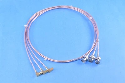 Conjunto de 3 cables Aeroflex 4' BNC macho a SMB hembra para equipos de prueba aviónica Foto 1 de 4