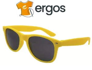 Occhiali da Sole Personalizzabili con Logo Serigrafato Giallo Moda Occhiale - Picture 1 of 2
