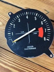 COMPTE TOURS JAEGER  DIAMETRE 105 12 VOLTS 0-8000 TOURS  POUR SIMCA COLLECTION - Imagen 1 de 2