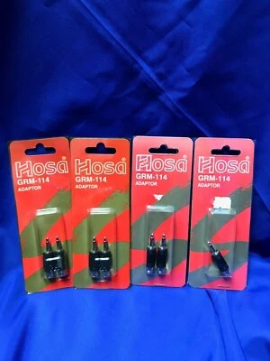 7 Hosa GRM-114 RCA Female to 3.5mm Mono Male Adaptors - Image 1 of 3
