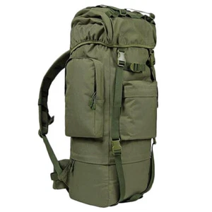 65L Outdoor Military Tactical Backpack Molle Travel Camping Trekking Green BAG - Picture 1 of 1