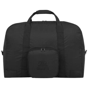 Highlander Boulder 70L Bolsa Equipaje De Viaje Plegable Bolsa De Lona Negro - Imagen 1 de 1