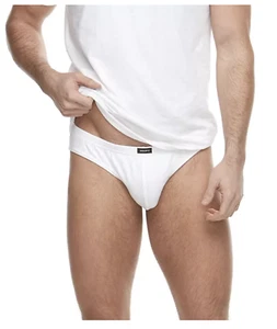 Men's Equipo 5-pack Bikini Briefs /White No Fly Premium Cotton Underwear - Picture 1 of 4