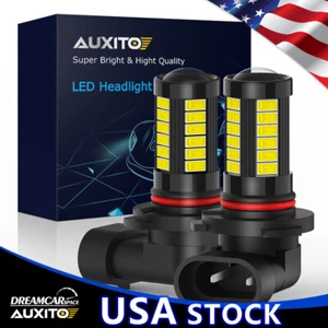 AUXITO 9006 HB4 LED Front Fog Daytime Light Running Lamps Lamp Kit 2400LM 6000K - Picture 1 of 9