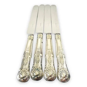 Set of Four (4) Tiffany & Co. Silverplated 10 1/2" Dinner Knives - Picture 1 of 8
