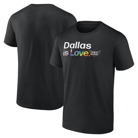 Men's Fanatics Branded  Black Dallas Wings City Pride T-Shirt Cover