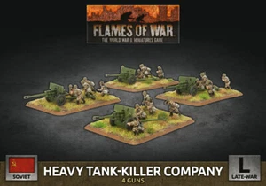 Heavy Tank-Killer Company (x4 Plastic) Soviet Tanks Late War Flames of War - Picture 1 of 1