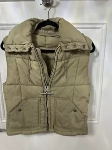 Vintage 1970's Mighty- Mac Utility Vest Unisex Size Small, Beige VGC - Picture 1 of 8
