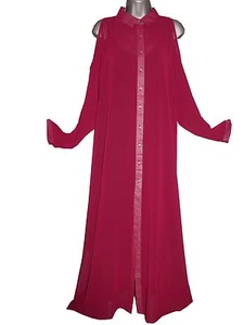Maxi camisa de gasa de hombro frío talla grande con mangas largas - Imagen 1 de 5