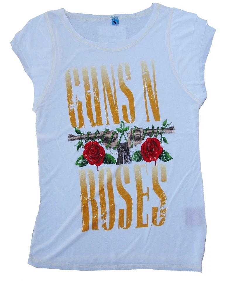 Amplified Guns N' Roses Logo Print Rock Star Vintage T-Shirt M 40 - Image 1 of 1
