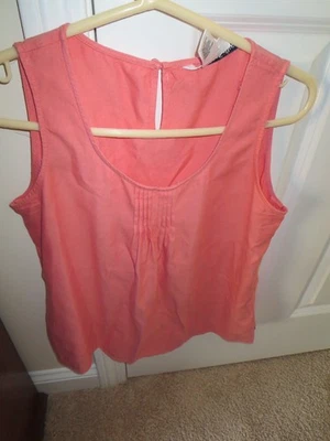 WinterSilks женщин без рукавов персиковый женщин средний верх, 55% шелк, 45% хлопок - Изображение 1 из 3