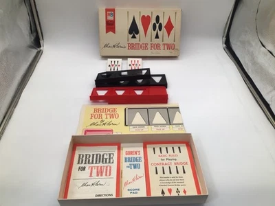 Vintage 1964 Milton Bradley BRIDGE FOR TWO 5610 Goren’s FINE EDITION COMPLETE - Image 1 of 4