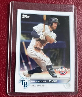 2022 Topps Opening Day #12 - Brandon Lowe - Tampa Bay Rays Baseball Card - Image 1 of 2