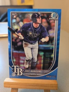 JAKE MANGUM Blue Wave Refractor Rookie 069/150 RC 2025 Bowman Chrome Baseball - Picture 1 of 3