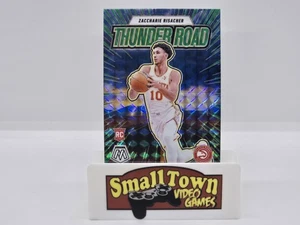 2024 25 Panini Mosaic Thunder Road Green Prizm Zaccharie Risacher Hawks RC - Bild 1 von 3